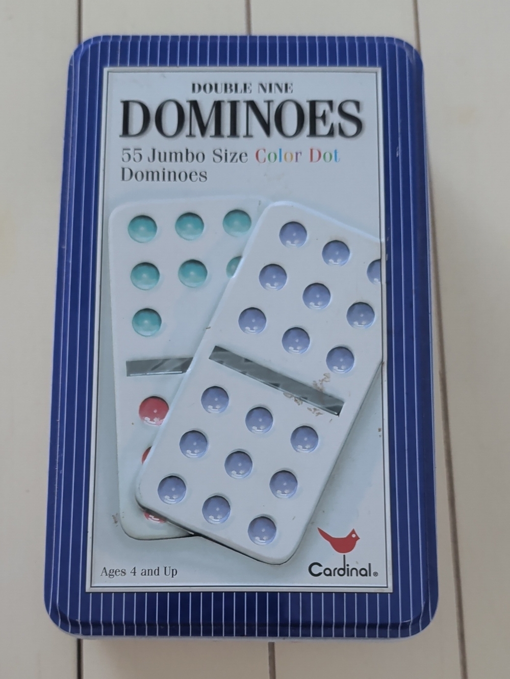 Double Nine Colored Dominos 55 Pieces